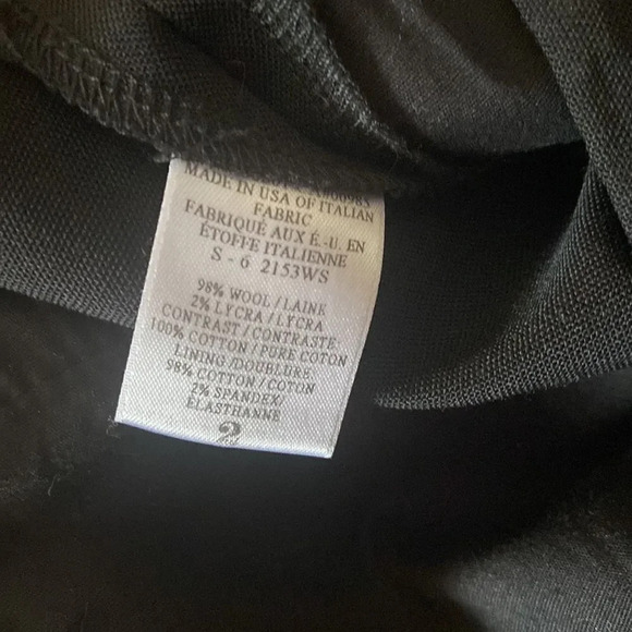 ALC sz 2 wool blend trousers slacks black excellent pre owned condition pockets - Picture 4 of 6